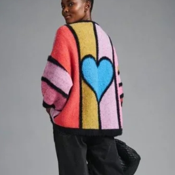 Anthropology Bel Kazan heart cardigan - Picture 1 of 5